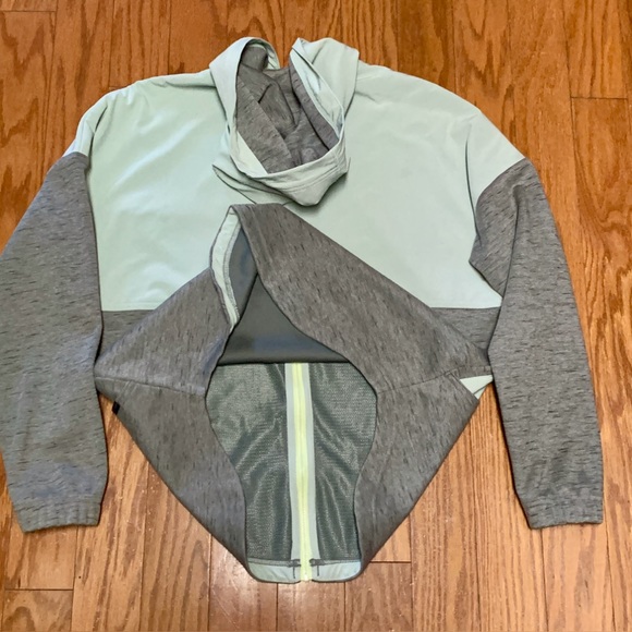 Women's Small Columbia Color Block Technical Hooded Full Zip Mid Layer Jacket - Picture 7 of 16